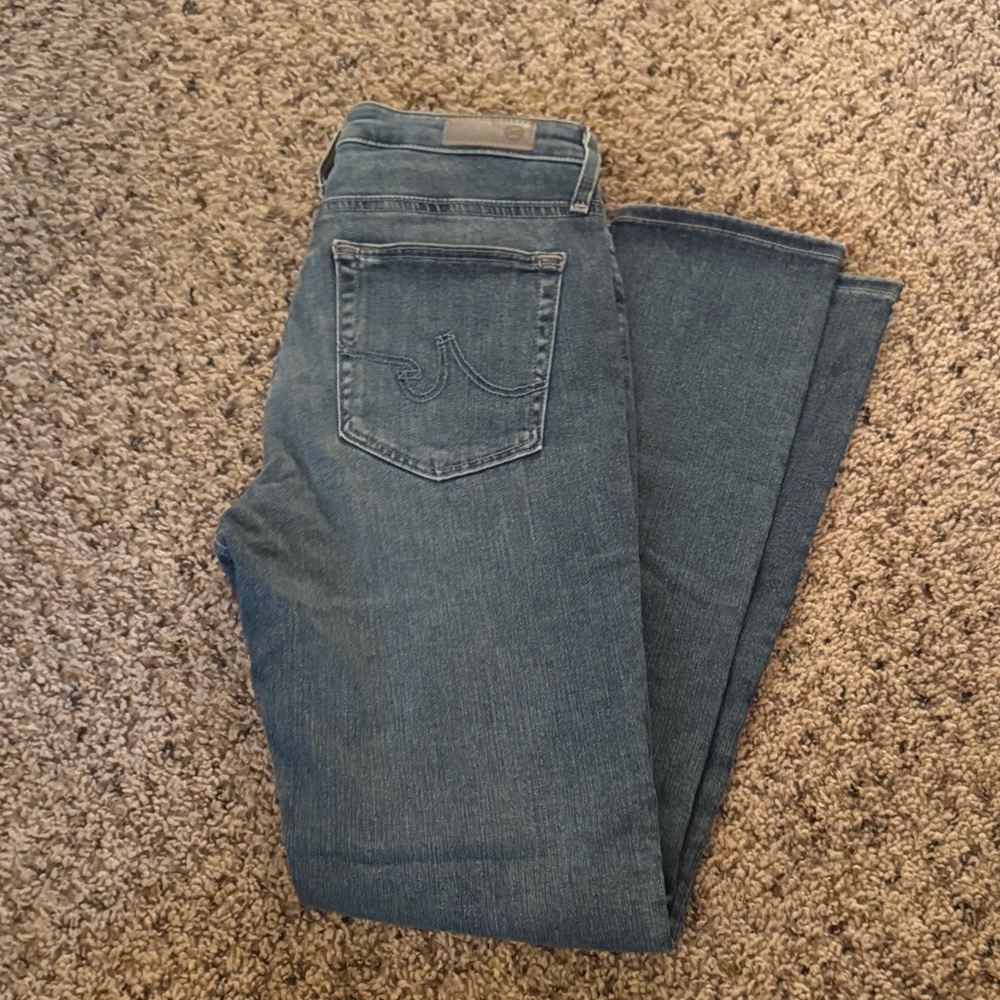AG Adriano Goldschmied Blue Straight Leg Jeans